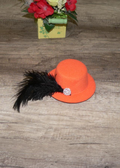 Mini - pălărie orange