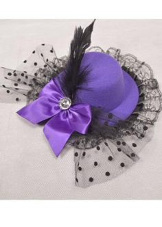 Mini - pălărie violetă 