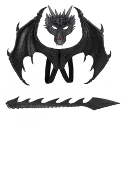 Masca Dragon negru+ aripi