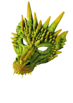 Masca Dragon verde + aripi