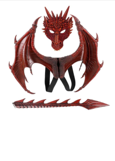 Masca Dragon roșu+ aripi